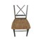 International Concepts X-Back Chair, Solid Wood Seat, Set of 2 Chairs, Hickory/Washed Coal C45-613P - alternate 10
